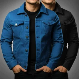 Men's Fashion Casual Jacket Washed Denim Top Autumn Loose Large Size Denim Jacket Men Jacket